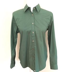 Yves St Clair Sz 8 vintage olive green top